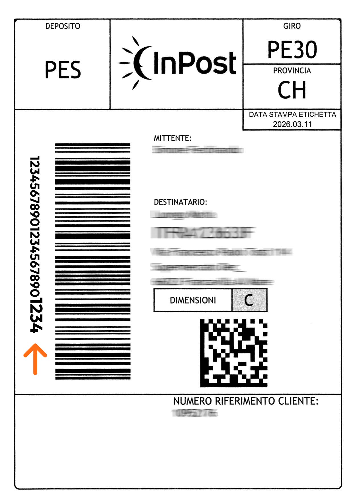 Codice tracking di InPost