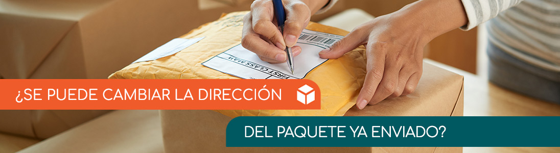 ¿Se puede cambiar la dirección del paquete ya enviado?