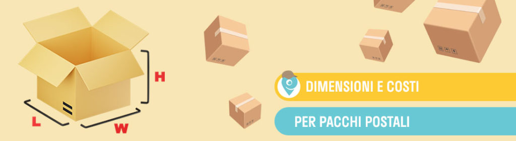 Dimensioni e costi per pacchi postali